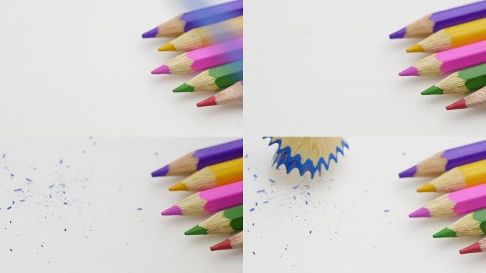 铅笔削尖。概念。