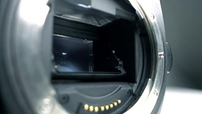 相机镜快门机构特写镜头反光板升降机械结构