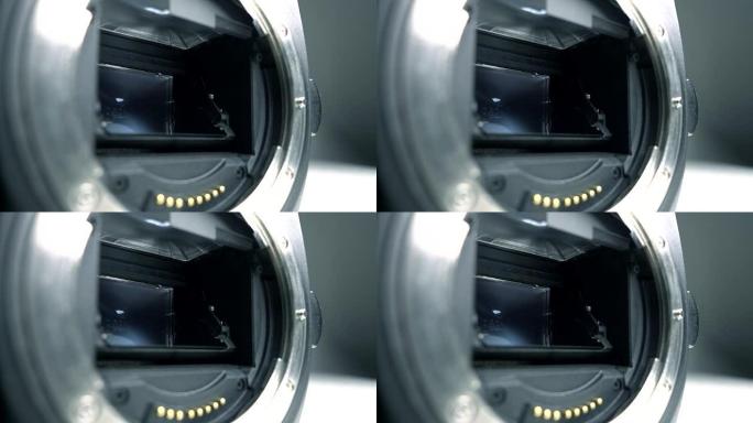 相机镜快门机构特写镜头反光板升降机械结构