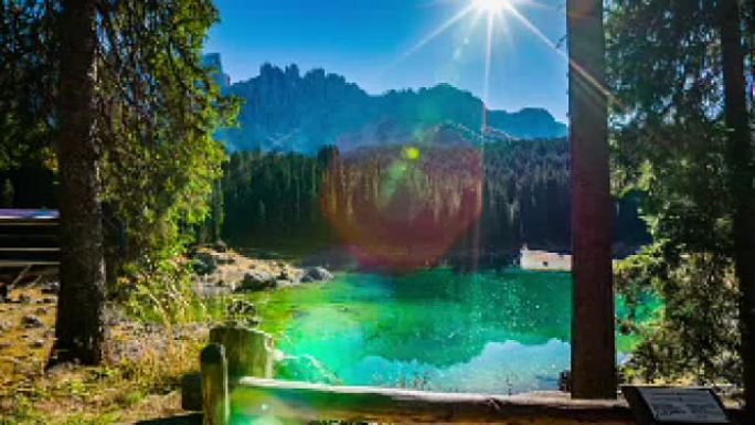 Steadycam: 意大利美丽的高山湖Lago di Carezza