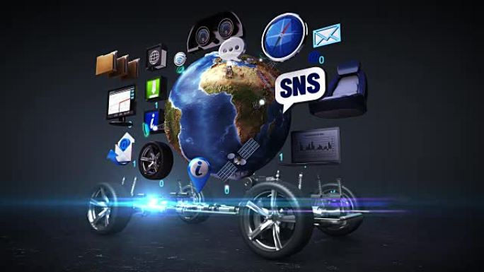 拆解汽车，汽车信息娱乐系统，网络。汽车连接互联网，社交媒体服务。未来汽车技术。