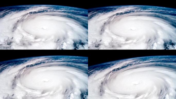 从太空中看到的大飓风