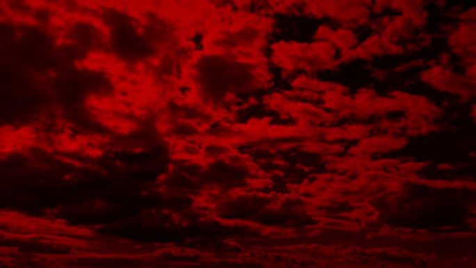 巨大的红色云景