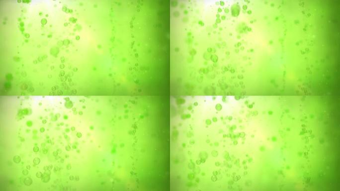气泡背景循环-灰绿色（HD）