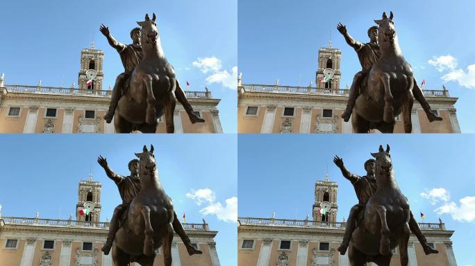 罗马马可·奥雷里奥马术雕像