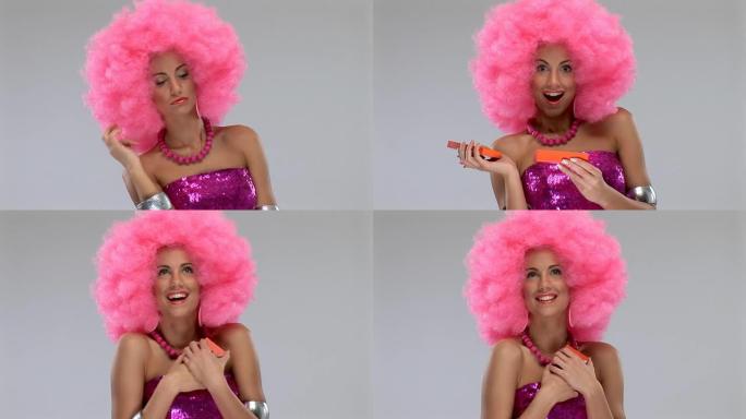 HDV 1080i60：粉红色头发的女孩