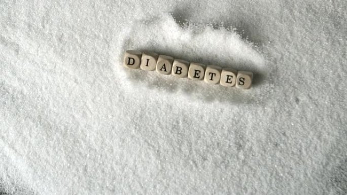 骰子拼写糖尿病落入糖堆