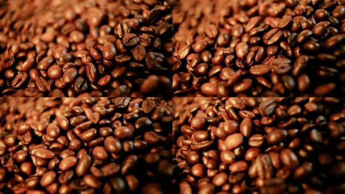 浅景深烘焙咖啡豆
