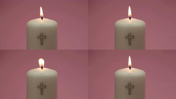 天主教蜡烛燃烧