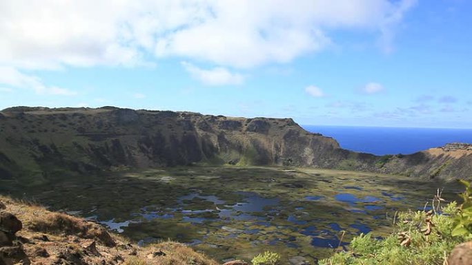 拉诺考火山，智利复活节岛