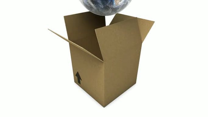 盒子里的地球仪