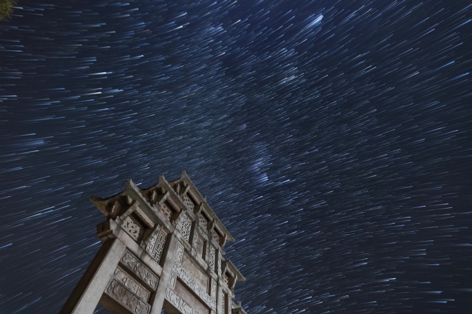 8K江西簧岭星空延时摄影