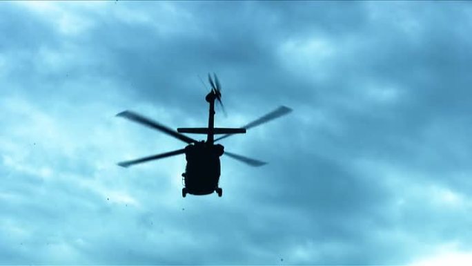 美军黑鹰军用直升机