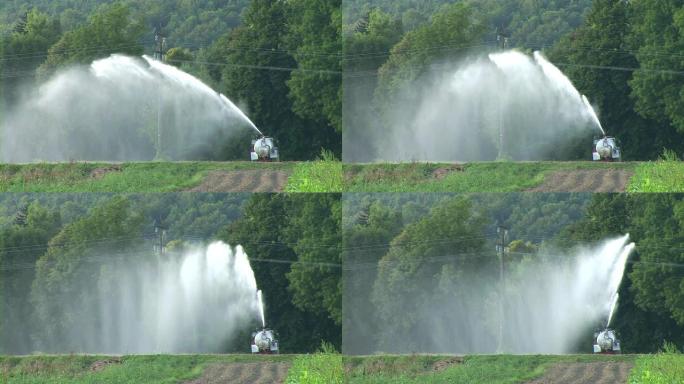 高清: 给田野浇水