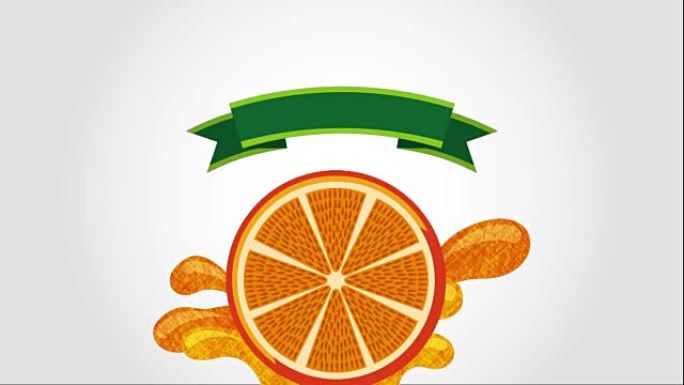 橙色图标设计，视频动画