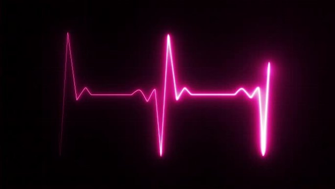 粉红色的心跳脉搏