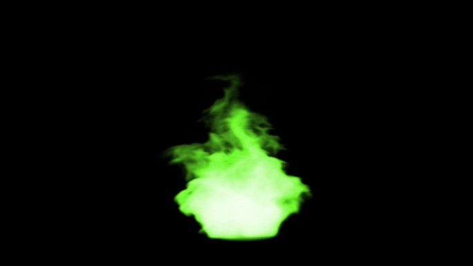 绿色火堆彩色烟火舞台装饰游戏特效篙火