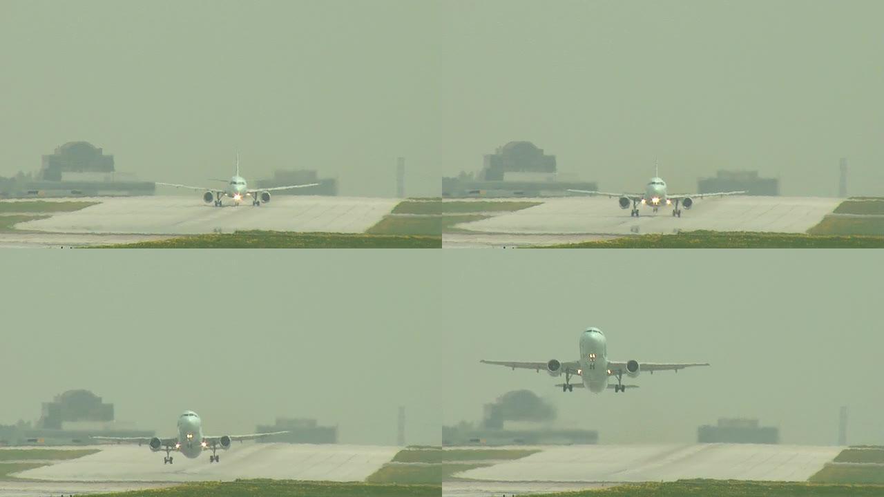 空客A320飞机滚转和起飞