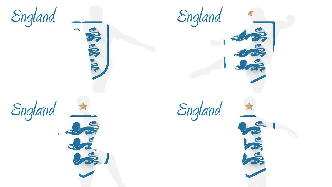 英格兰世界杯2014动画与球员