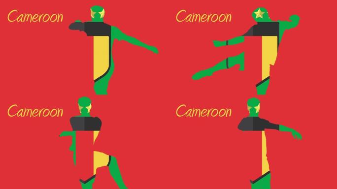 喀麦隆世界杯2014动画与球员