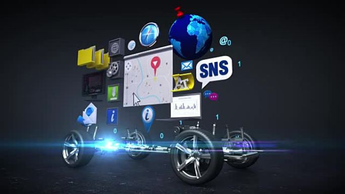 拆解汽车、汽车信息娱乐系统、汽车娱乐、导航面板、连接互联网、未来汽车技术。
