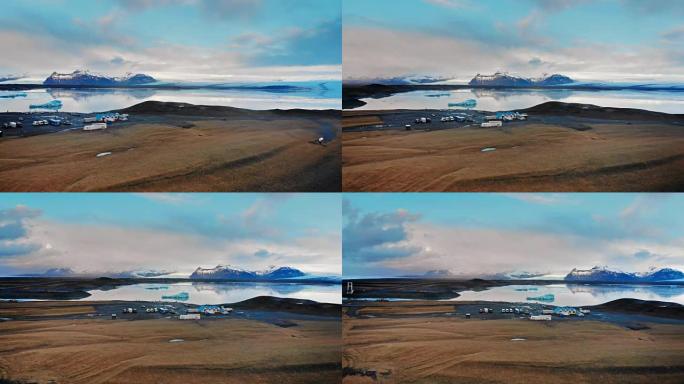 冰岛Jokulsarlon的冰山