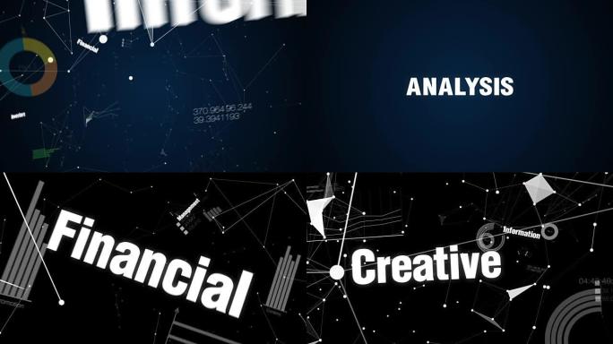管理，财务，投资者，信息，创意，文字动画 '分析'