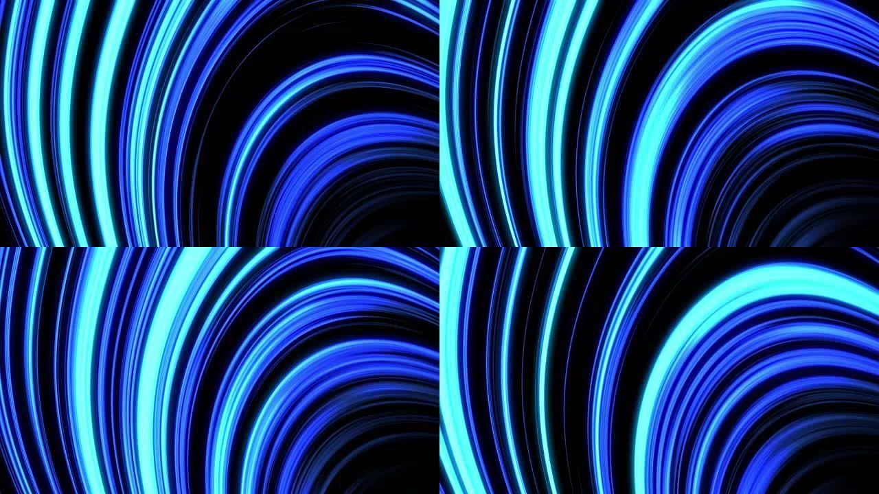 抽象动画发光的蓝色背景。无缝循环。更多颜色选项可用-检查我的投资组合