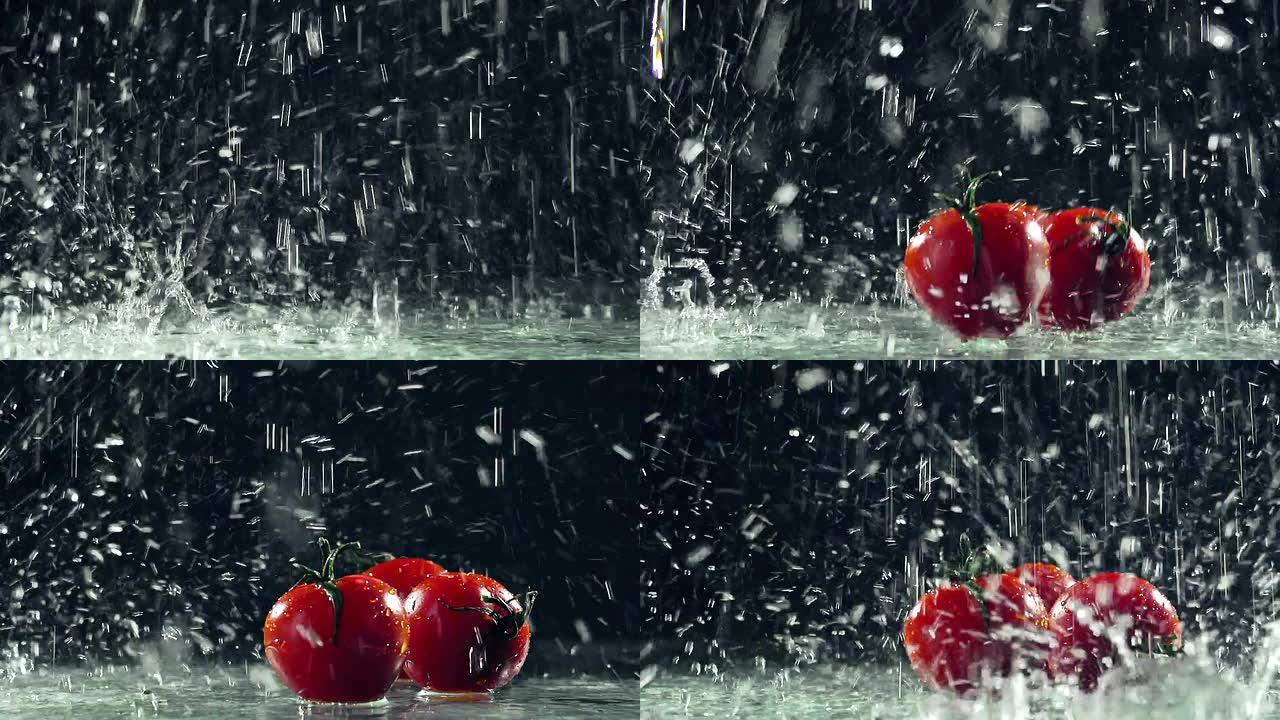 落水和西红柿