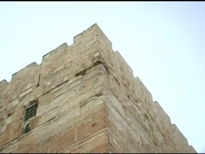 耶路撒冷的一角古城墙