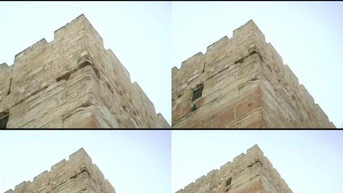 耶路撒冷的一角古城墙