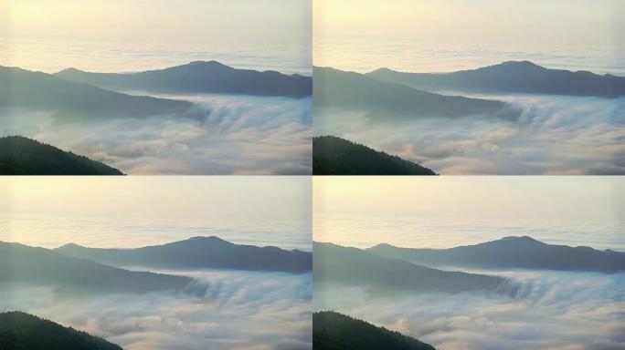 高清：云朵和山峰，戈德雷