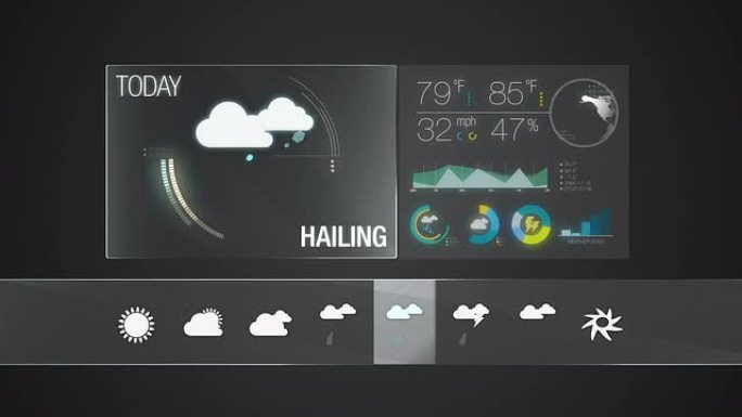 海灵，天气图标集动画。