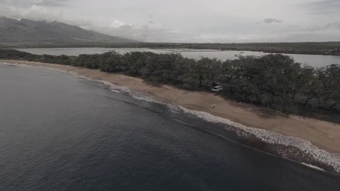 毛伊岛海岸线。