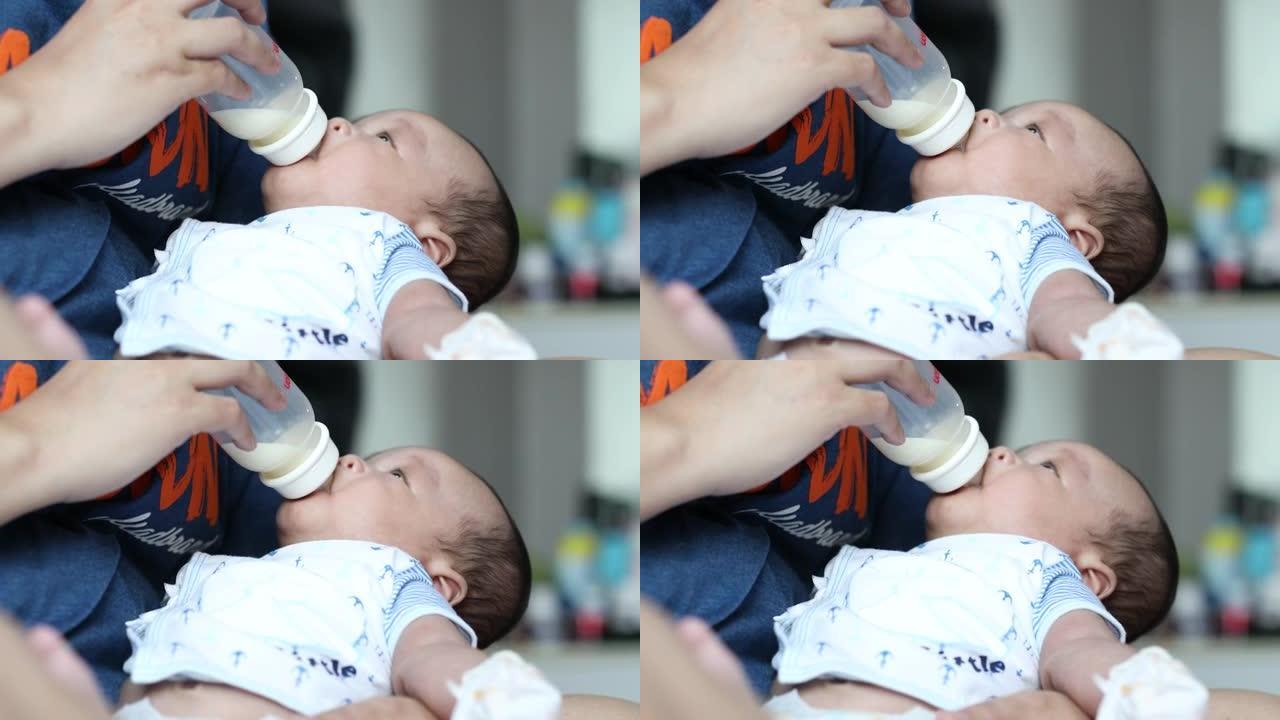 婴儿吃牛奶