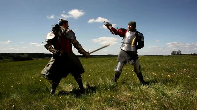 中世纪骑士中世纪骑士竞技对决比剑