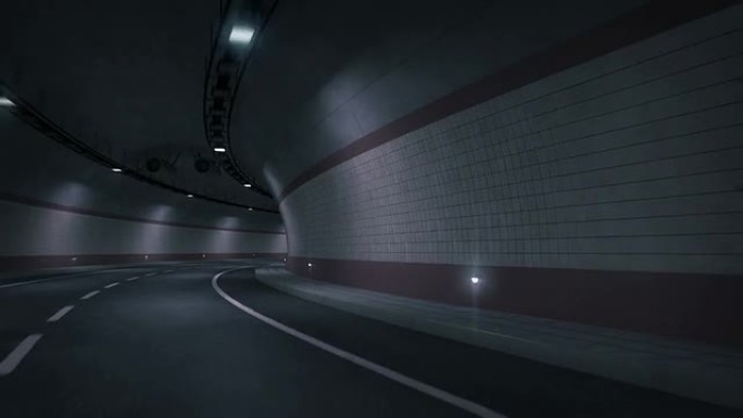 公路隧道。HD循环。