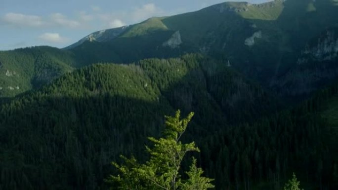 探索荒野。山地景观。鸟瞰图