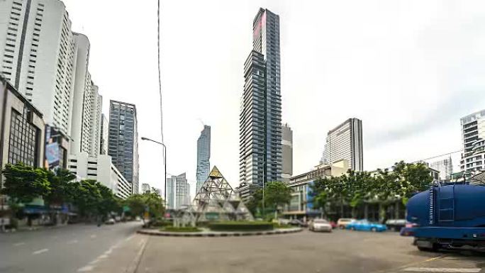 4K，泰国曼谷市的延时视图