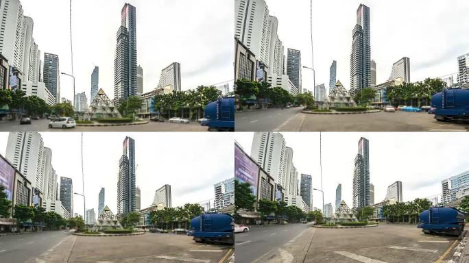 4K，泰国曼谷市的延时视图