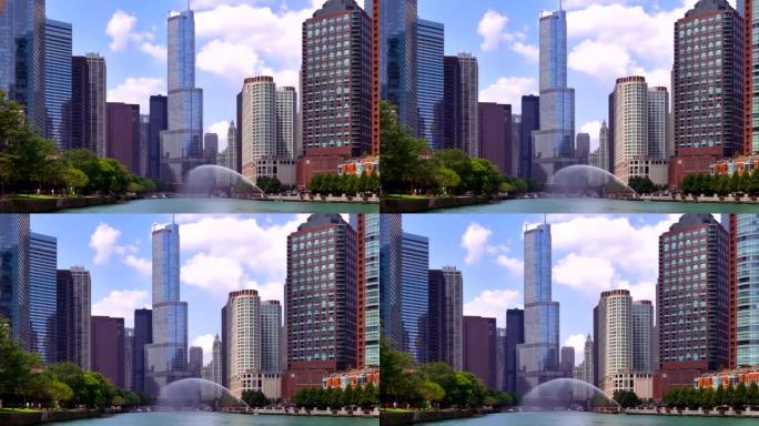 芝加哥河和城市