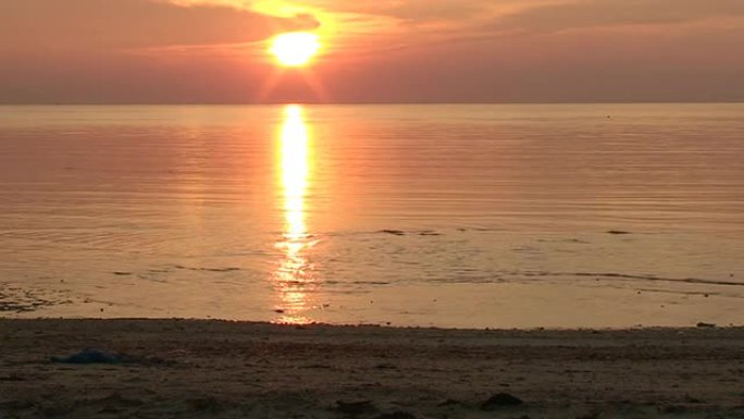 太平洋上的日落