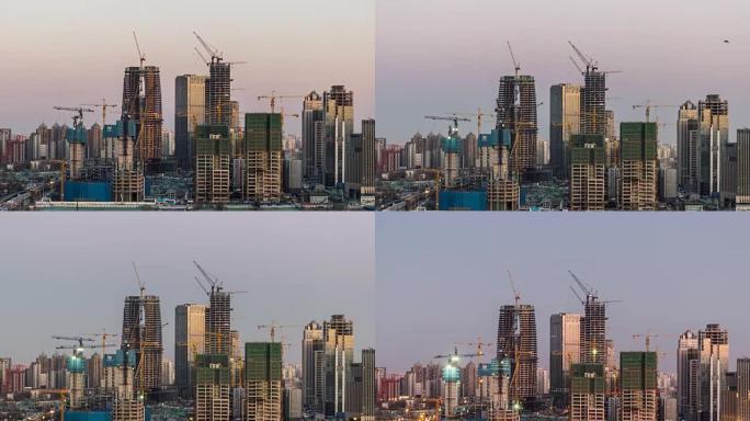 T/L TU城市建设，从白天到晚上/北京，中国