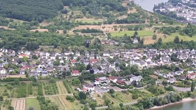 摇摄:空中波帕德城市景观德国