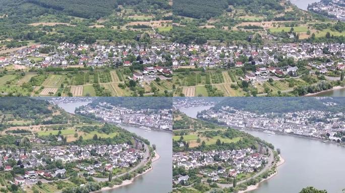 摇摄:空中波帕德城市景观德国