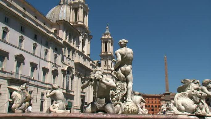 罗马纳沃纳广场的摩尔喷泉（Fontana del Moro）