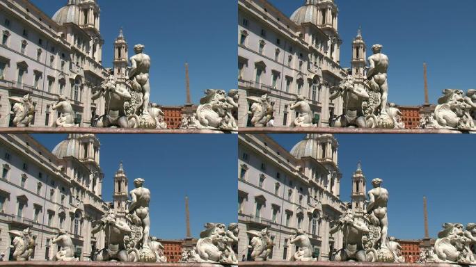 罗马纳沃纳广场的摩尔喷泉（Fontana del Moro）