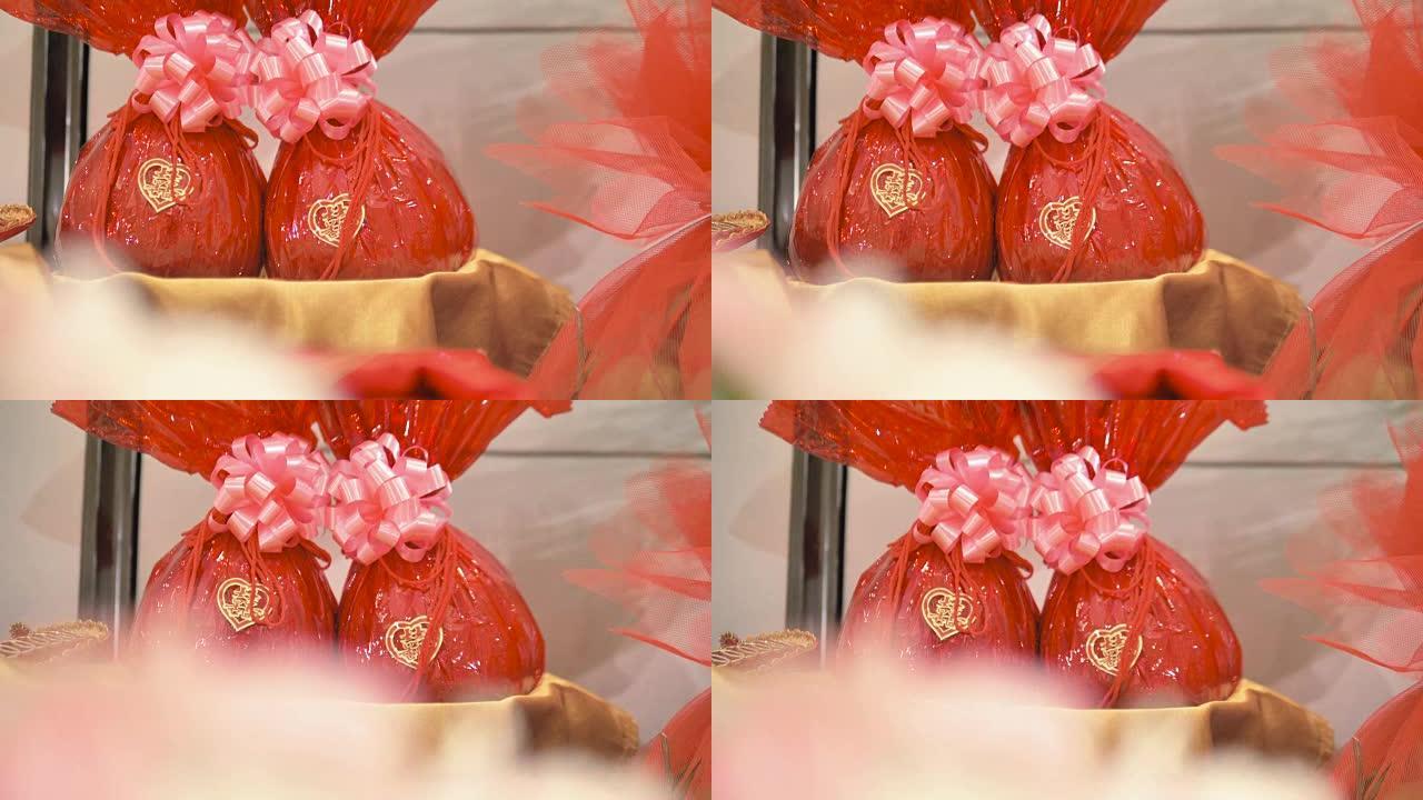 中国的婚礼装饰。