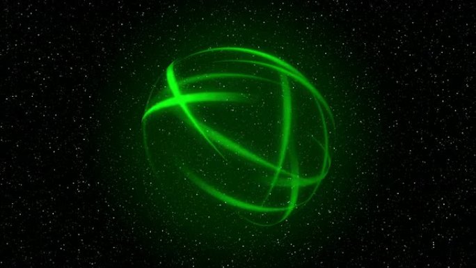 绿线形成能量球