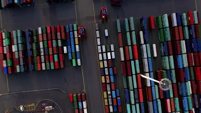 汉堡港的货运集装箱